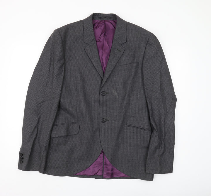 Gagliardi Men's Grey Check Blazer M Regular Fit