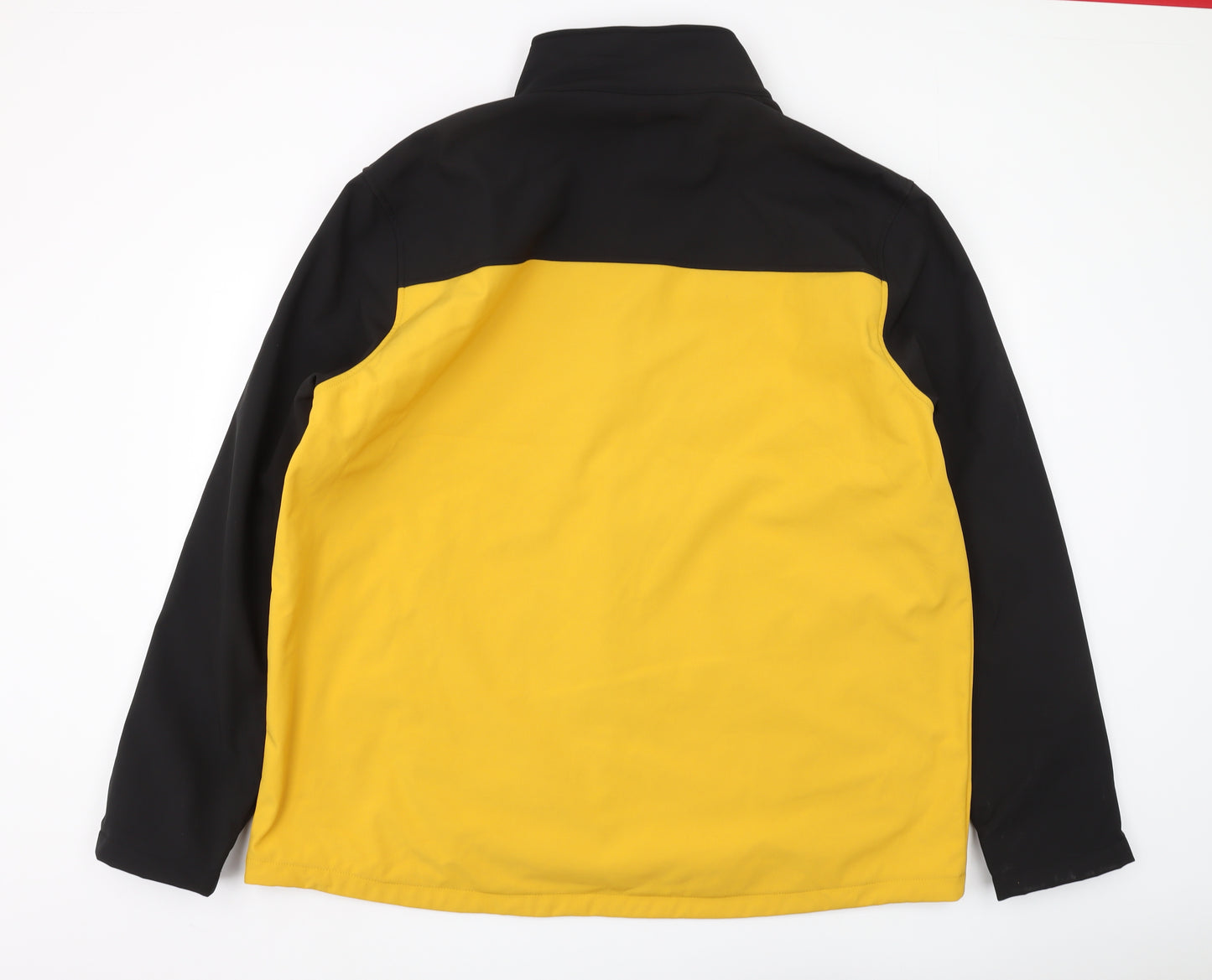 Mountain Warehouse Men's Black Yellow 3XL Soft Shell Jacket