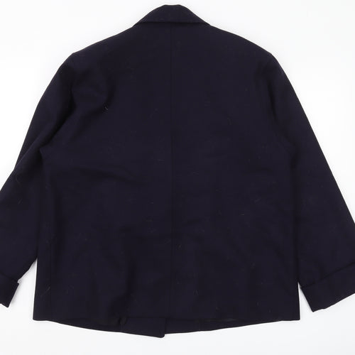 Lakeland Women's Black Wool Blazer, Size 12, Classic Style