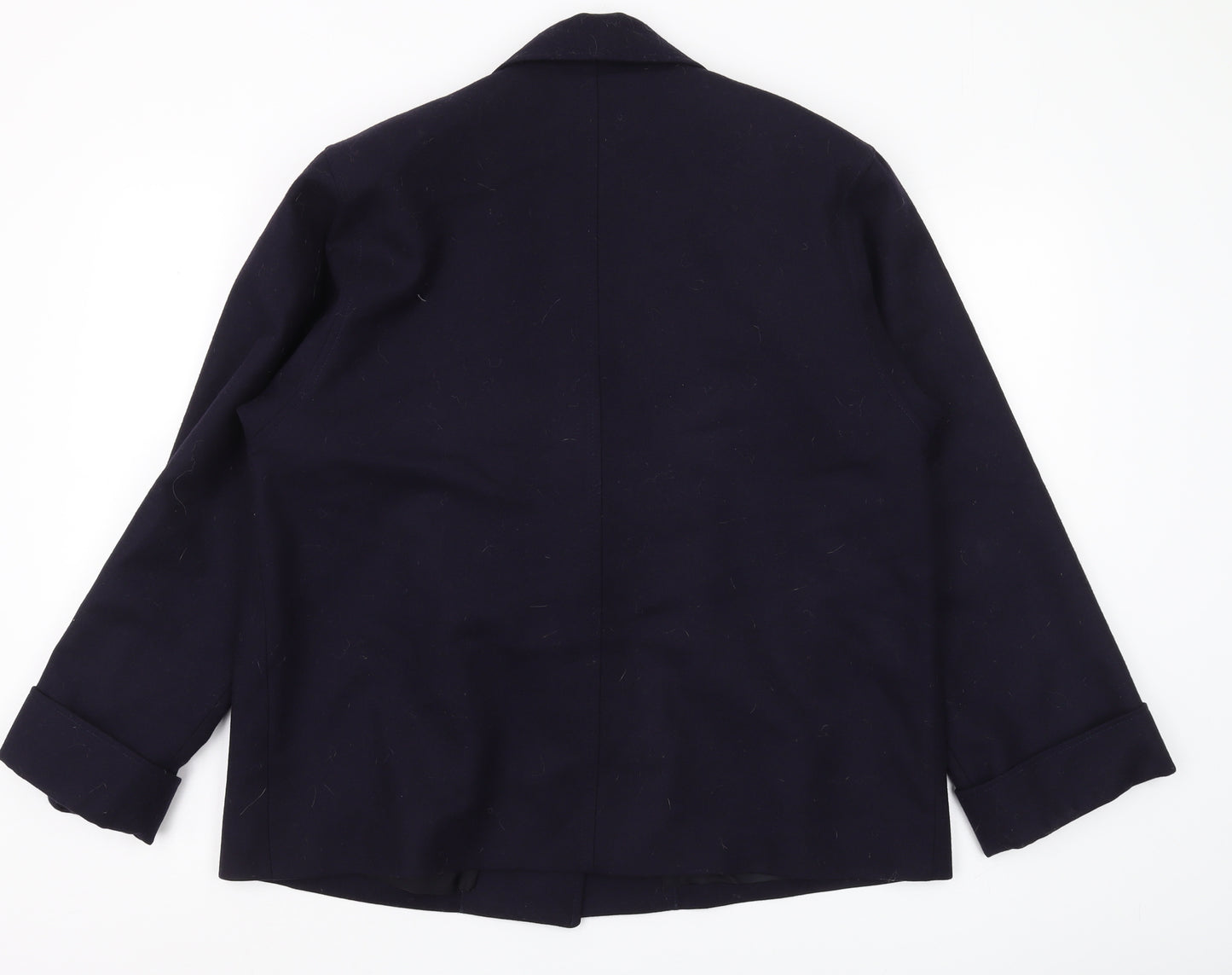 Lakeland Women's Black Wool Blazer, Size 12, Classic Style