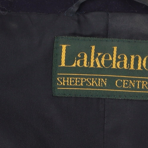 Lakeland Women's Black Wool Blazer, Size 12, Classic Style