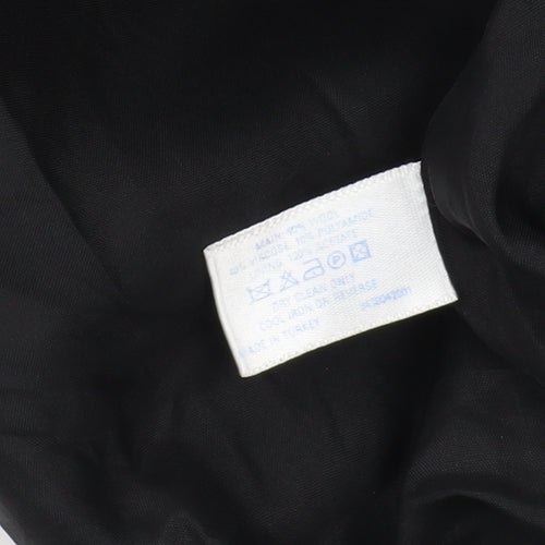 Oasis Women's Black Pea Coat Jacket, Size 14, Classic Style