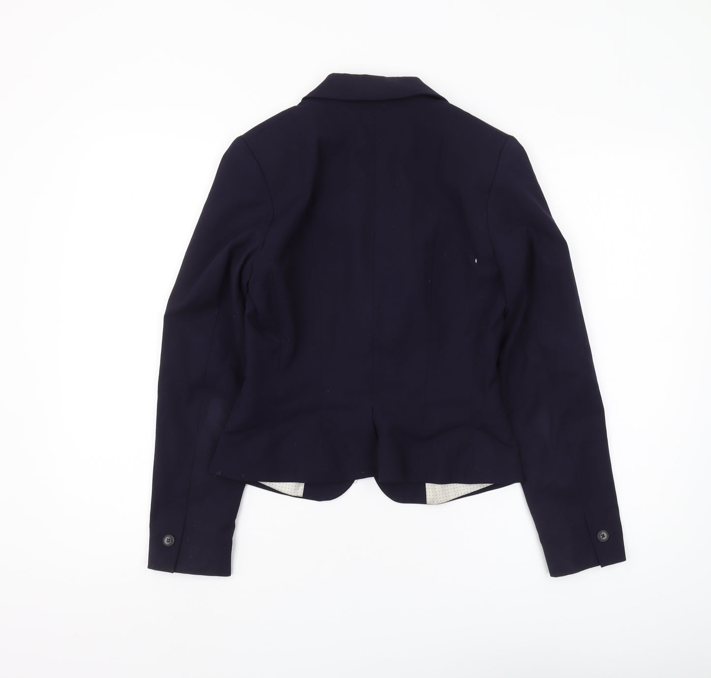 H&M Women's Blue Slim Single-Breasted Suit Jacket Size 6