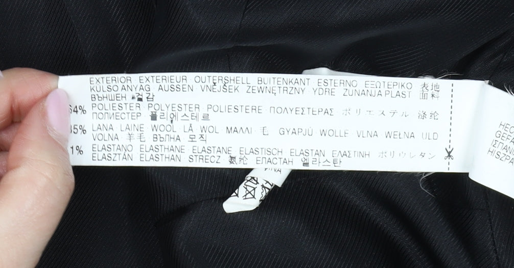 Zara Basic Women's Black Blazer, L, Tailored Fit