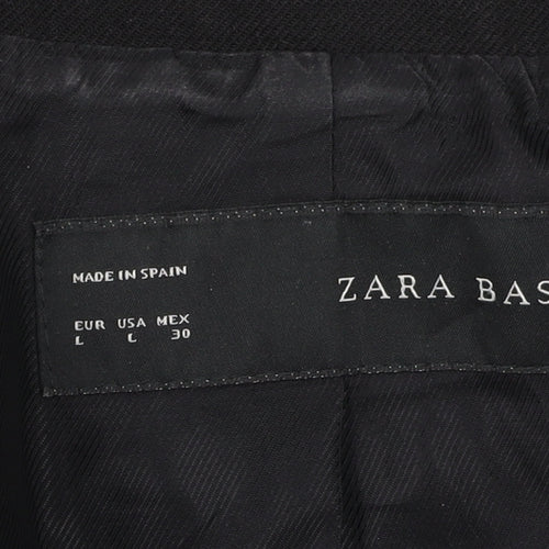Zara Basic Women's Black Blazer, L, Tailored Fit