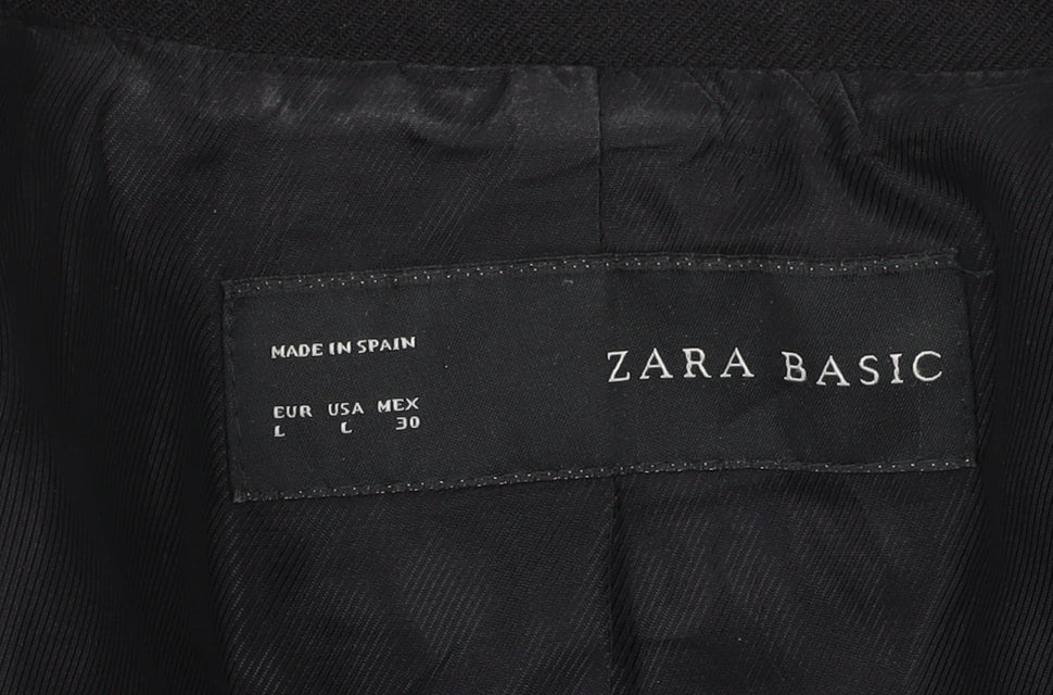 Zara Basic Women's Black Blazer, L, Tailored Fit