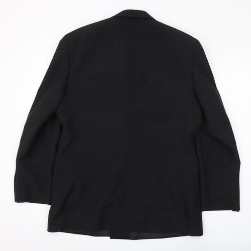Burton Men's Black Double-Breasted Tuxedo Blazer, Size 40R