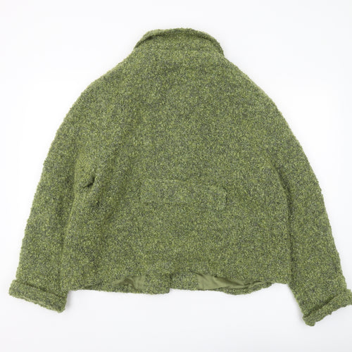 Avoca Women's Green Short Wool Jacket, Size 16