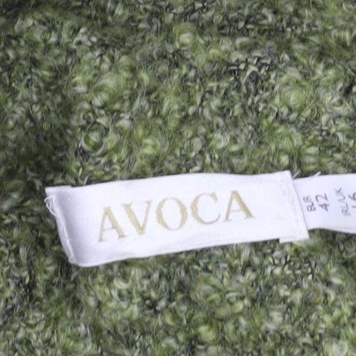 Avoca Women's Green Short Wool Jacket, Size 16