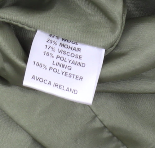 Avoca Women's Green Short Wool Jacket, Size 16