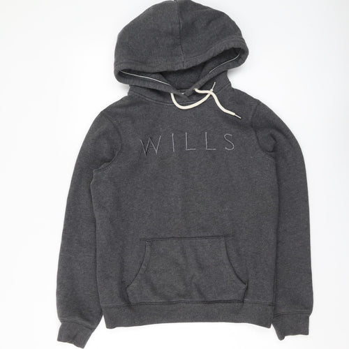 Jack Wills Women's Grey Pullover Hoodie Size 8