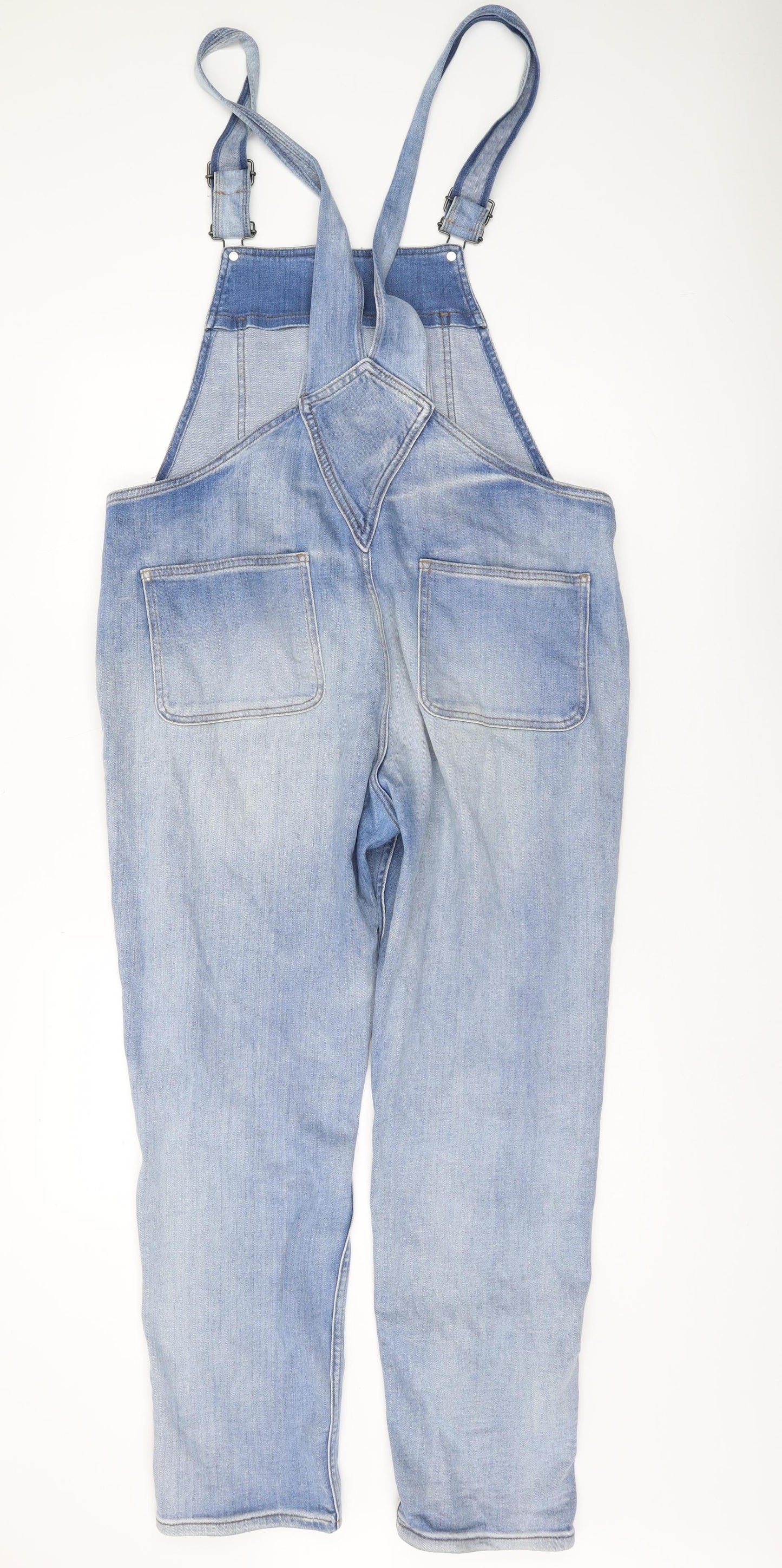 Fat Face Women's Blue Denim Dungaree Size 12 Casual