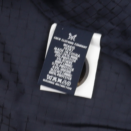 Crew Clothing Women's Navy Wool Pea Coat - Size 14, Winter Ready