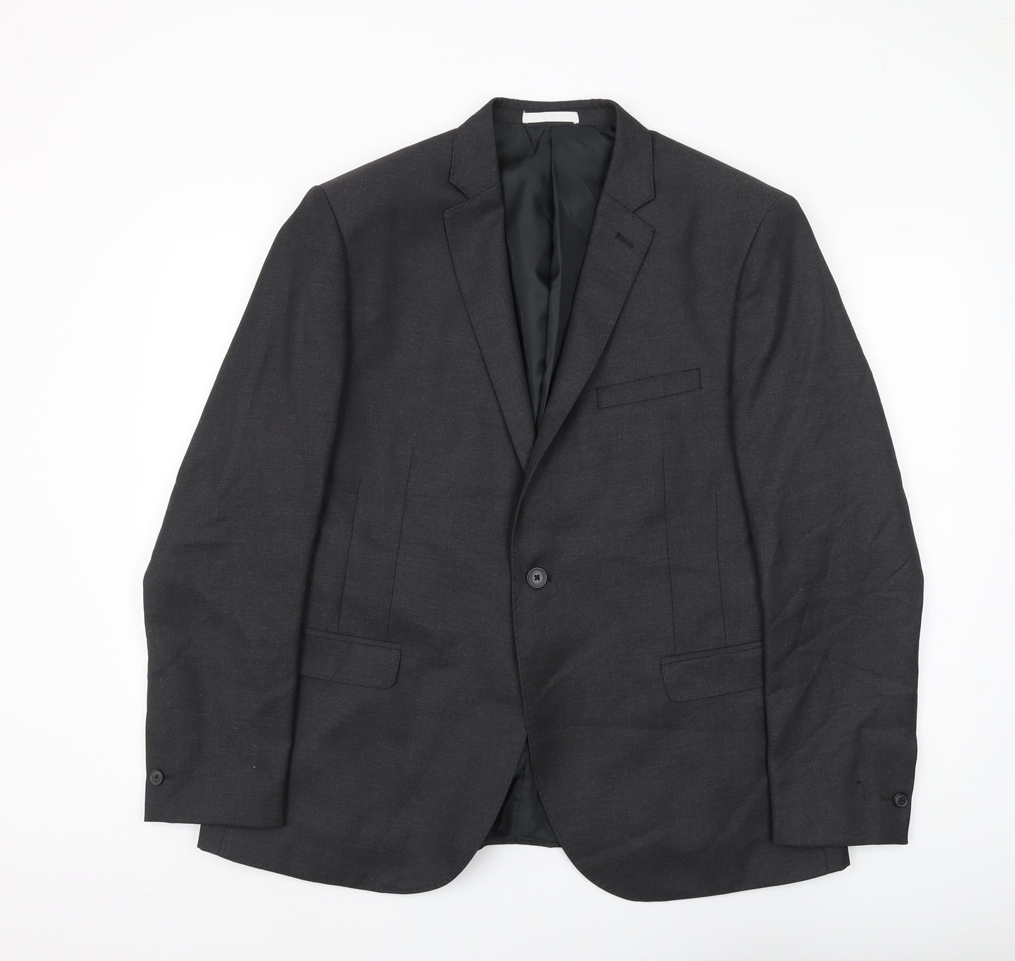 Moss London Men's Black Slim Fit Blazer 46S