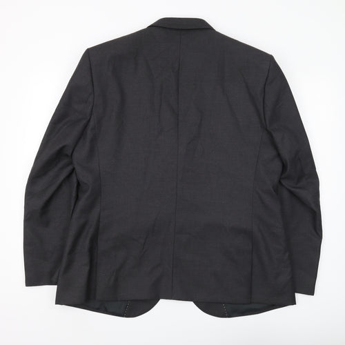 Moss London Men's Black Slim Fit Blazer 46S