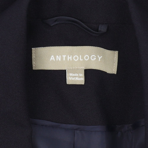 Anthology Women's Black Blazer Size 14 Business Classic