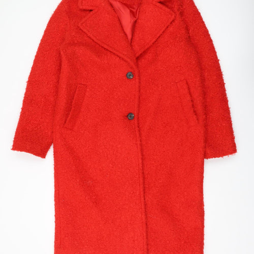 Marks & Spencer Women's Red Overcoat Size 12