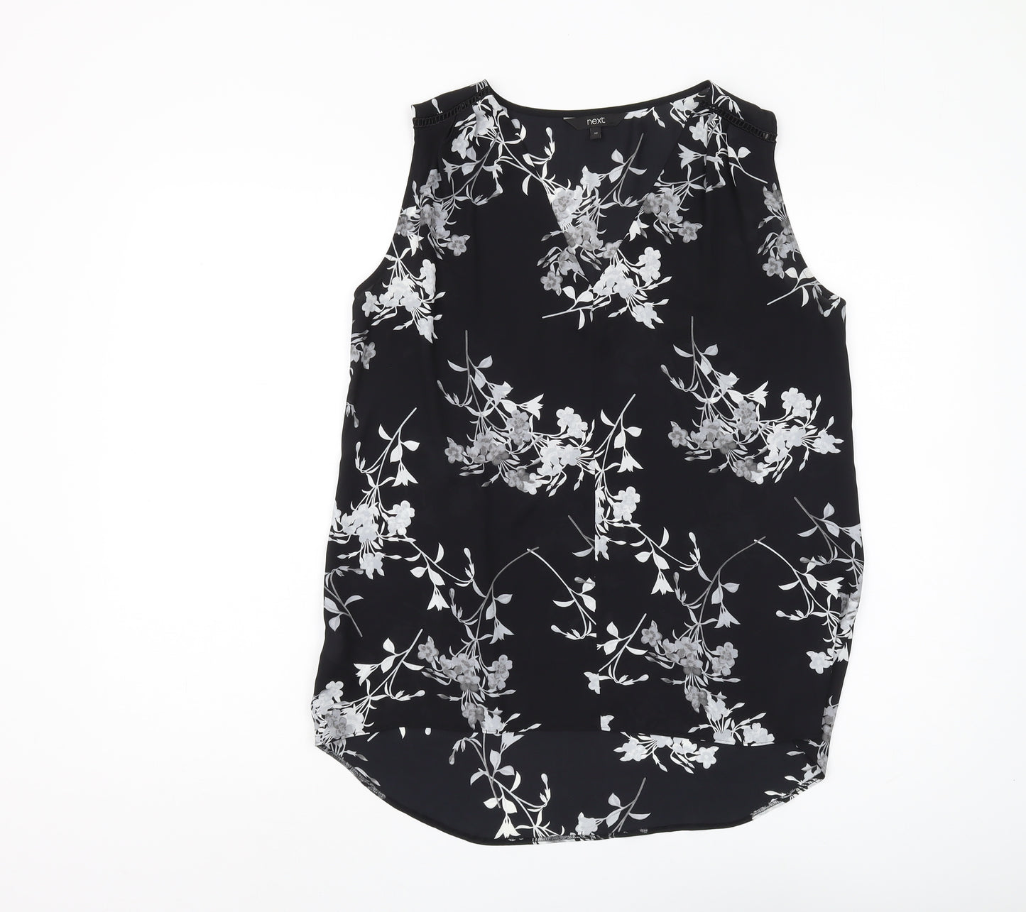 Next Women's Black Floral Tank Top Size 12