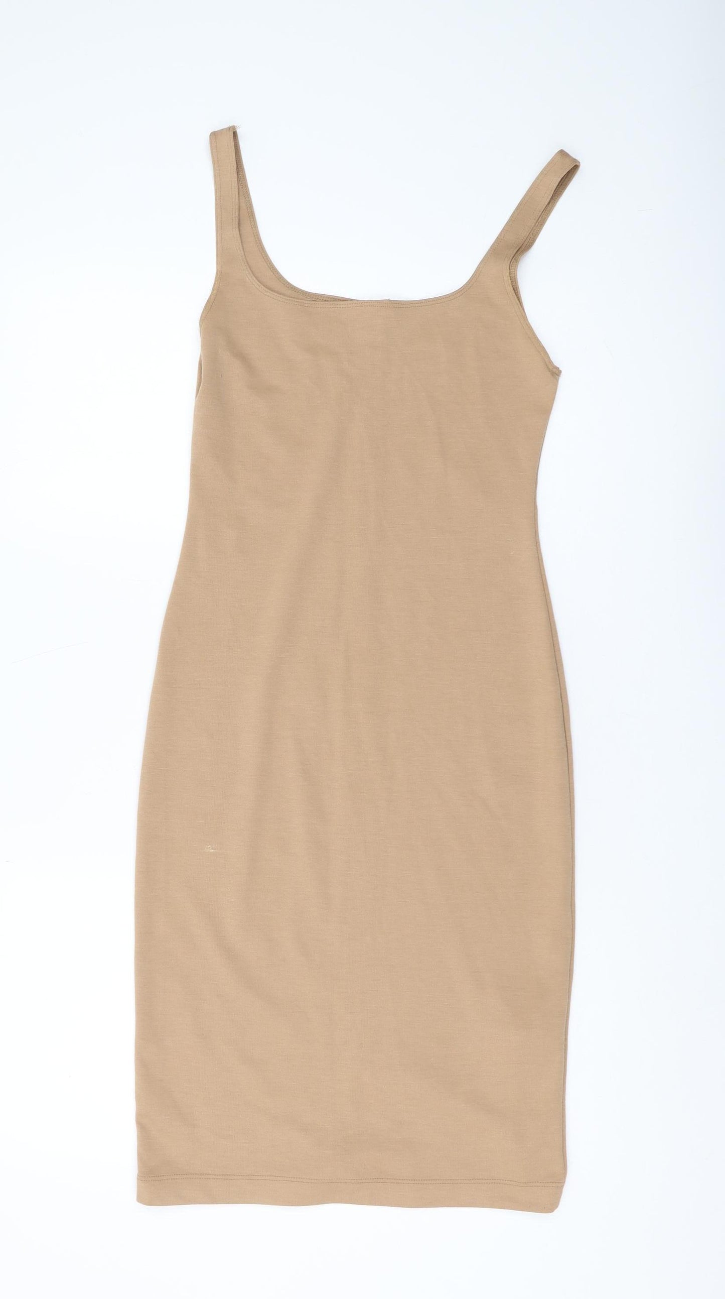 Zara Trafaluc Beige Women's Slip Dress - Size S