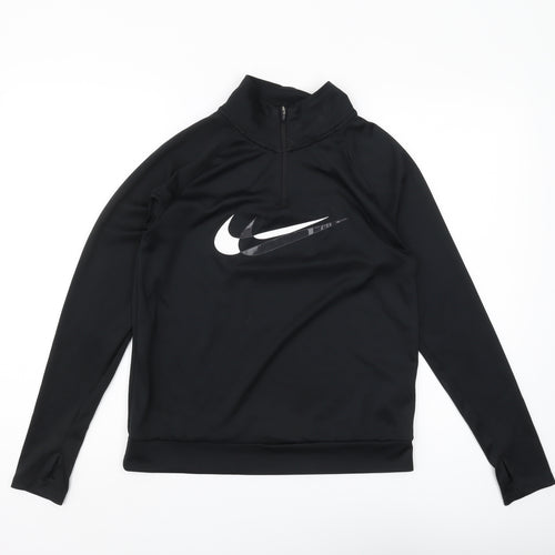 Nike Women's Black Dri-Fit Pullover XS Long Sleeve Top