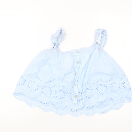 River Island Women Blue Floral Camisole Blouse 10