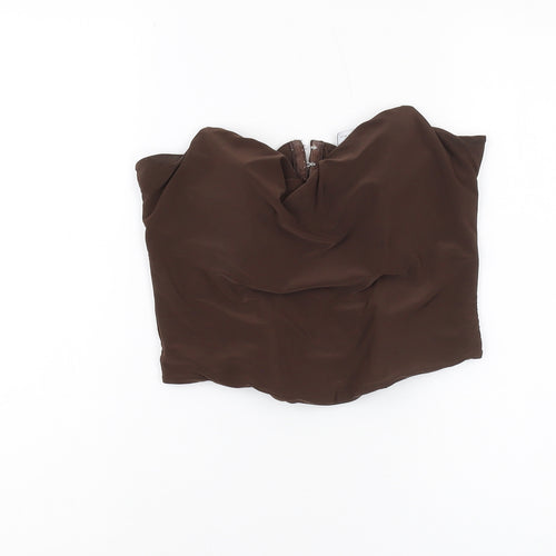 ASOS DESIGN Women’s Brown Strapless Blouse Size 12