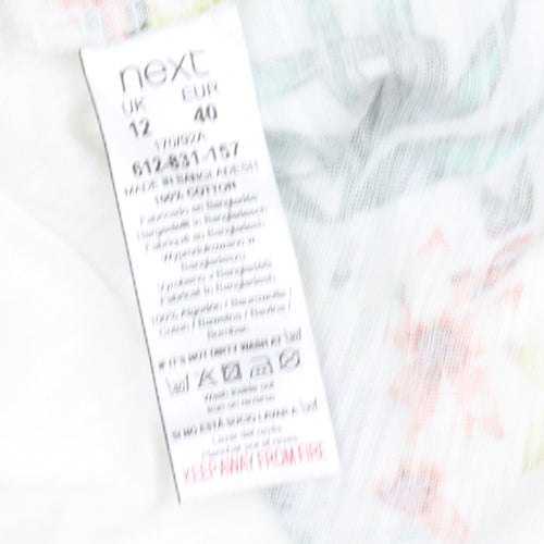 Next Women's Floral Wrap Dress Size 12 Cotton