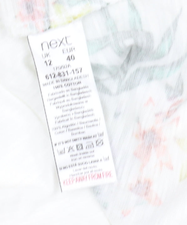 Next Women's Floral Wrap Dress Size 12 Cotton