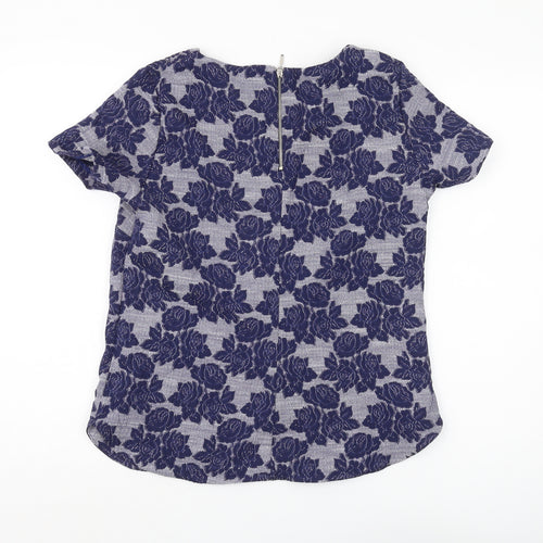Marks and Spencer Women's Blue Floral Tunic Blouse Size 10