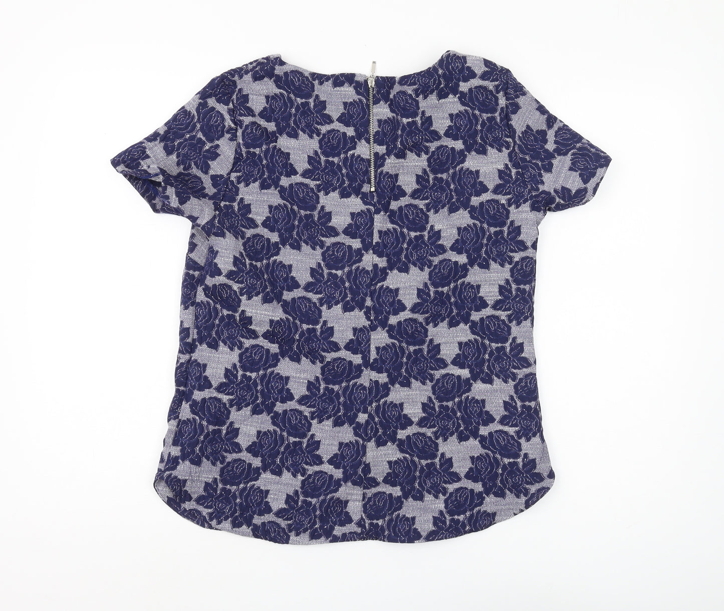 Marks and Spencer Women's Blue Floral Tunic Blouse Size 10