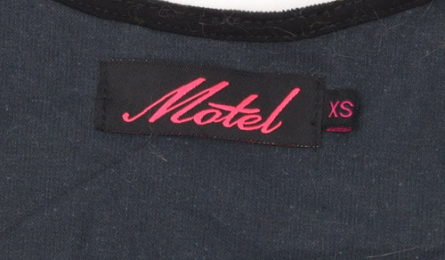 Motel Women’s Black Pinafore Dress XS - Chic Casual Style