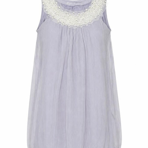 Ravi Famous Women’s Purple Beaded Sleeveless Blouse