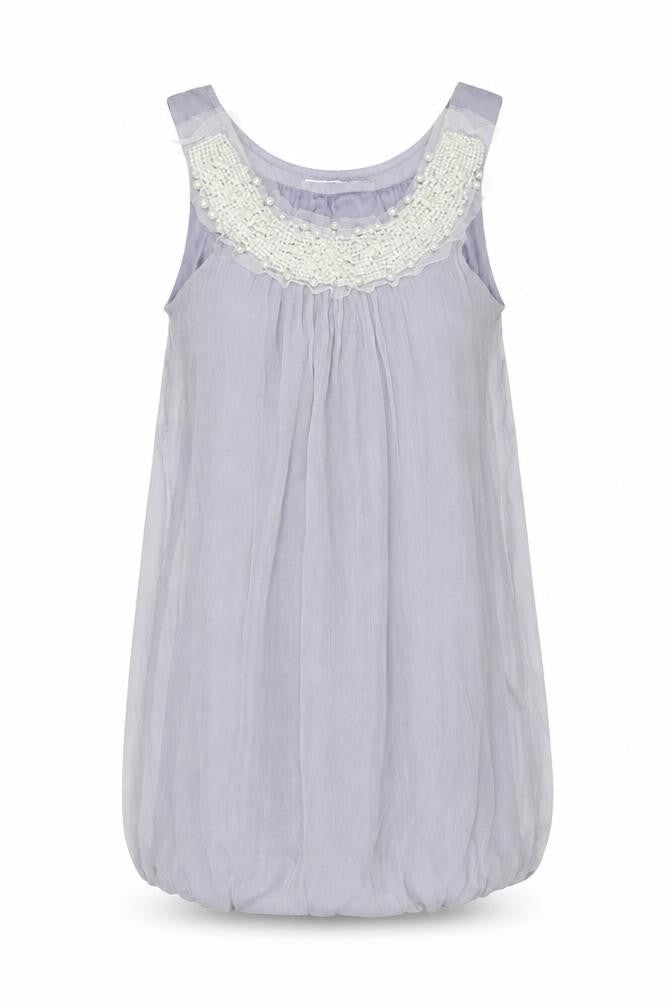 Ravi Famous Women’s Purple Beaded Sleeveless Blouse