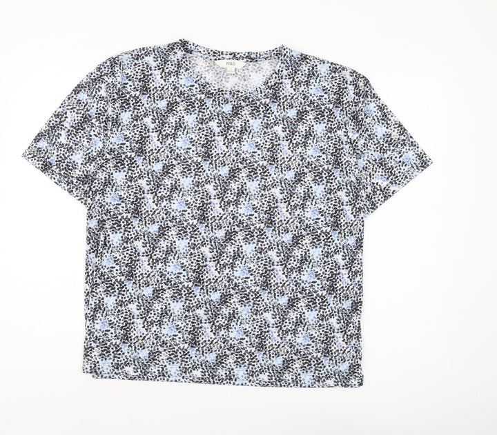 Marks and Spencer Women Multicoloured 12 Floral T-Shirt