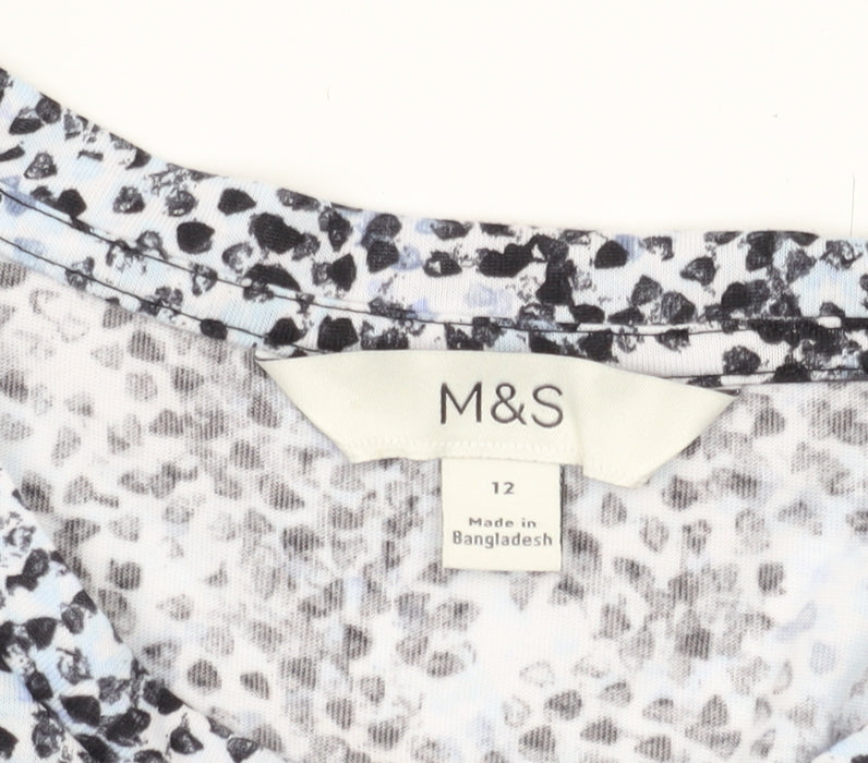 Marks and Spencer Women Multicoloured 12 Floral T-Shirt