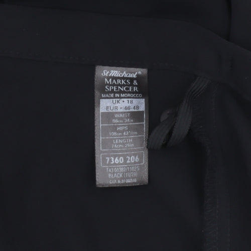 Marks and Spencer Women's Black Pencil Skirt Size 18