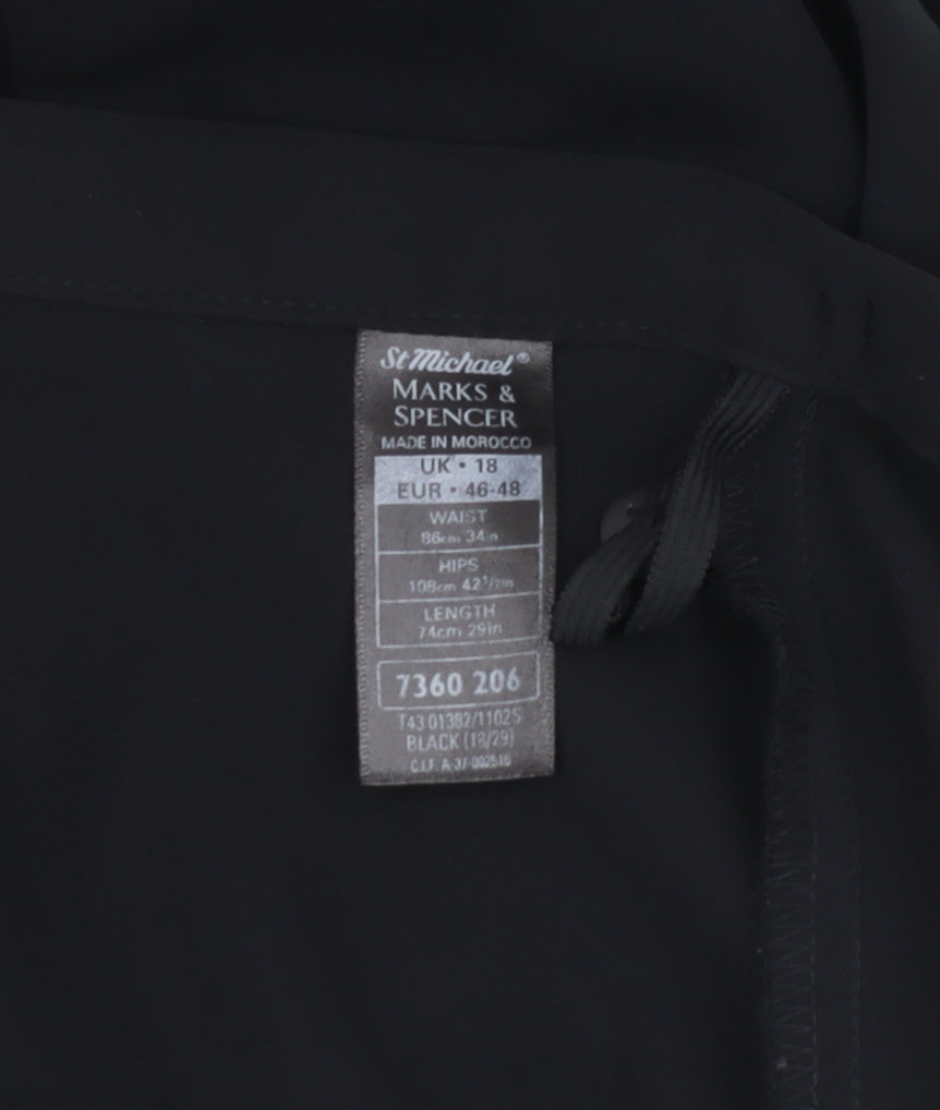 Marks and Spencer Women's Black Pencil Skirt Size 18