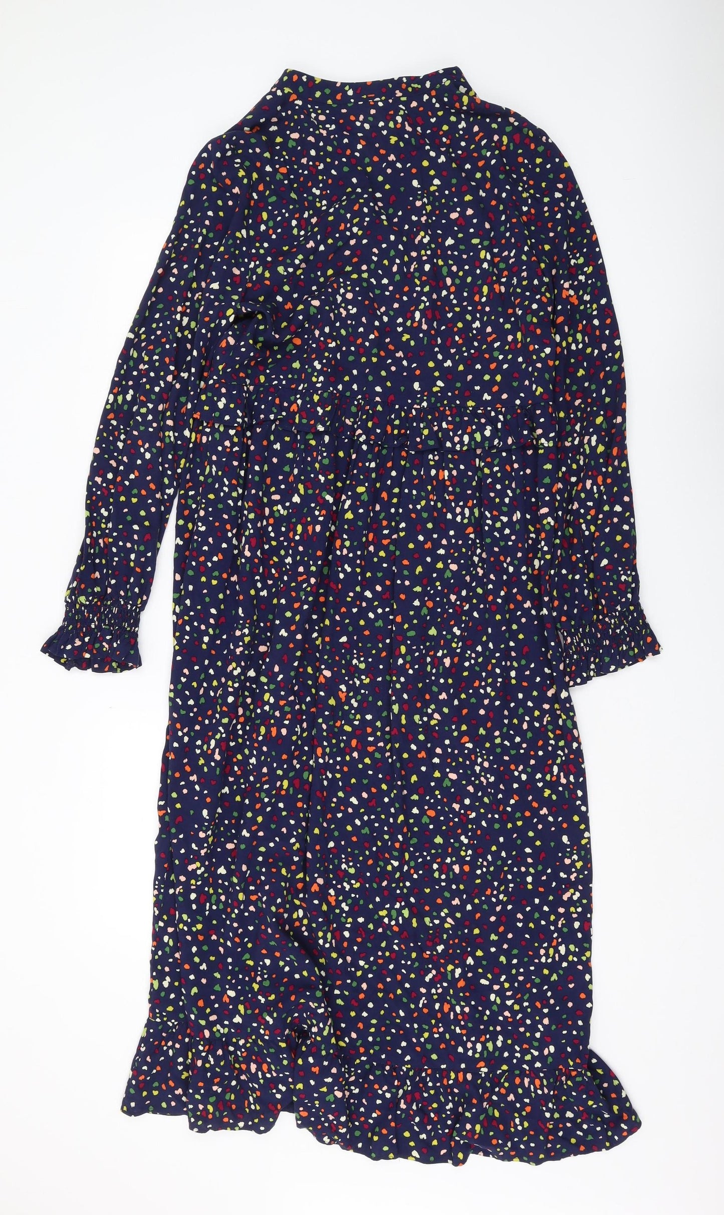 Feather & Bone Women's Floral Midi Shirt Dress Size 8