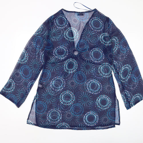 Next Women's Multicoloured V-Neck Blouse Size 12