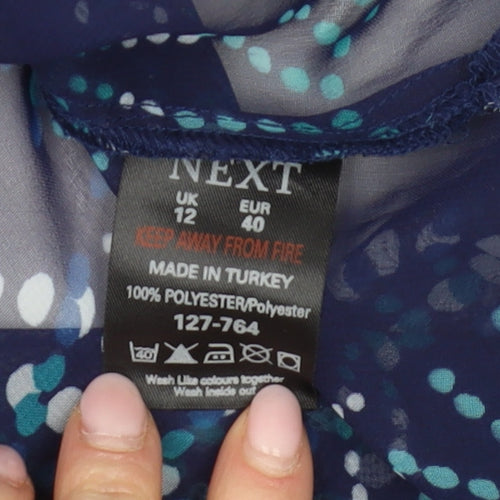 Next Women's Multicoloured V-Neck Blouse Size 12