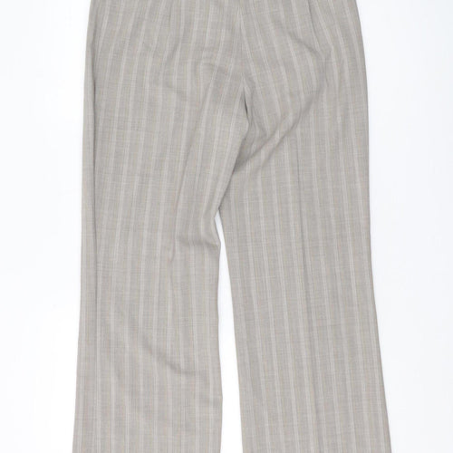 Marks and Spencer Women's Beige Striped Trousers Size 12