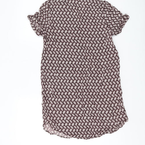 H&M Women's Red Floral Blouse Size 10