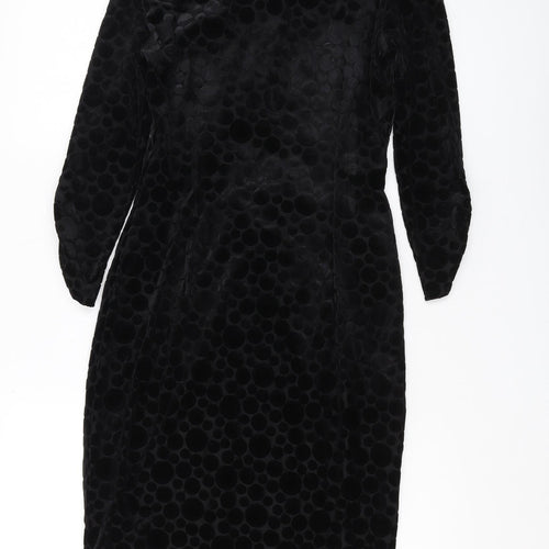 Marks and Spencer Black Bodycon Dress Size 10