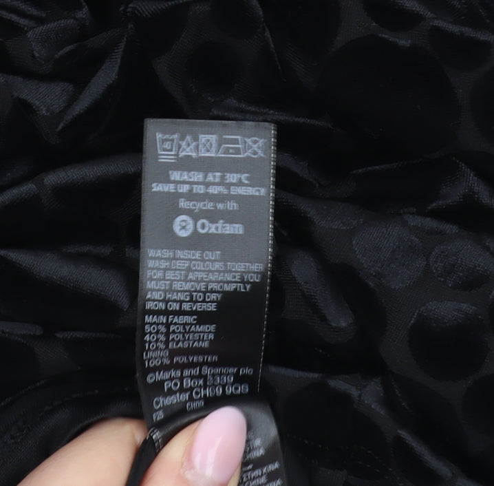 Marks and Spencer Black Bodycon Dress Size 10