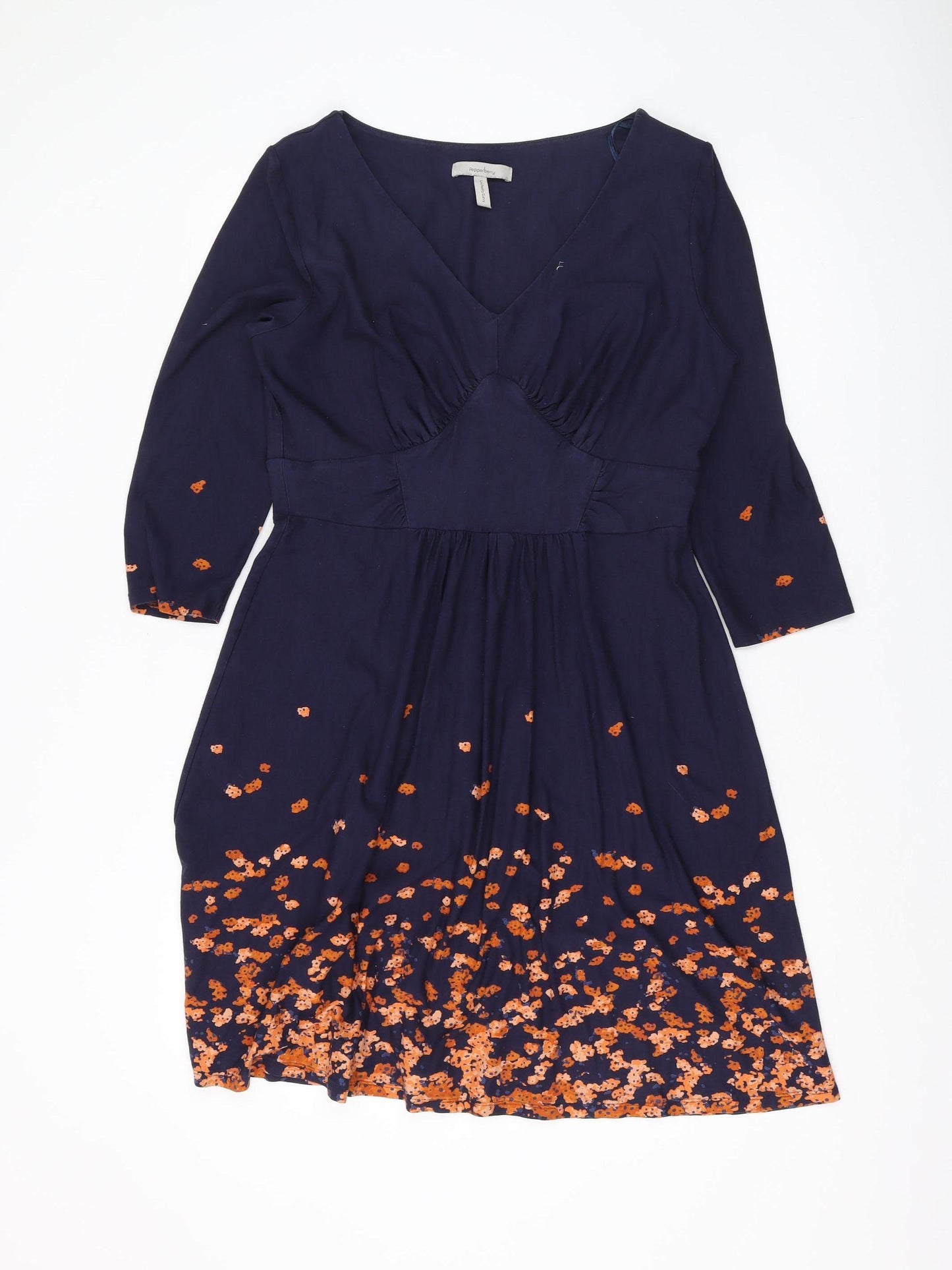 Pepperberry Women's Blue Floral Fit & Flare Dress Size 14