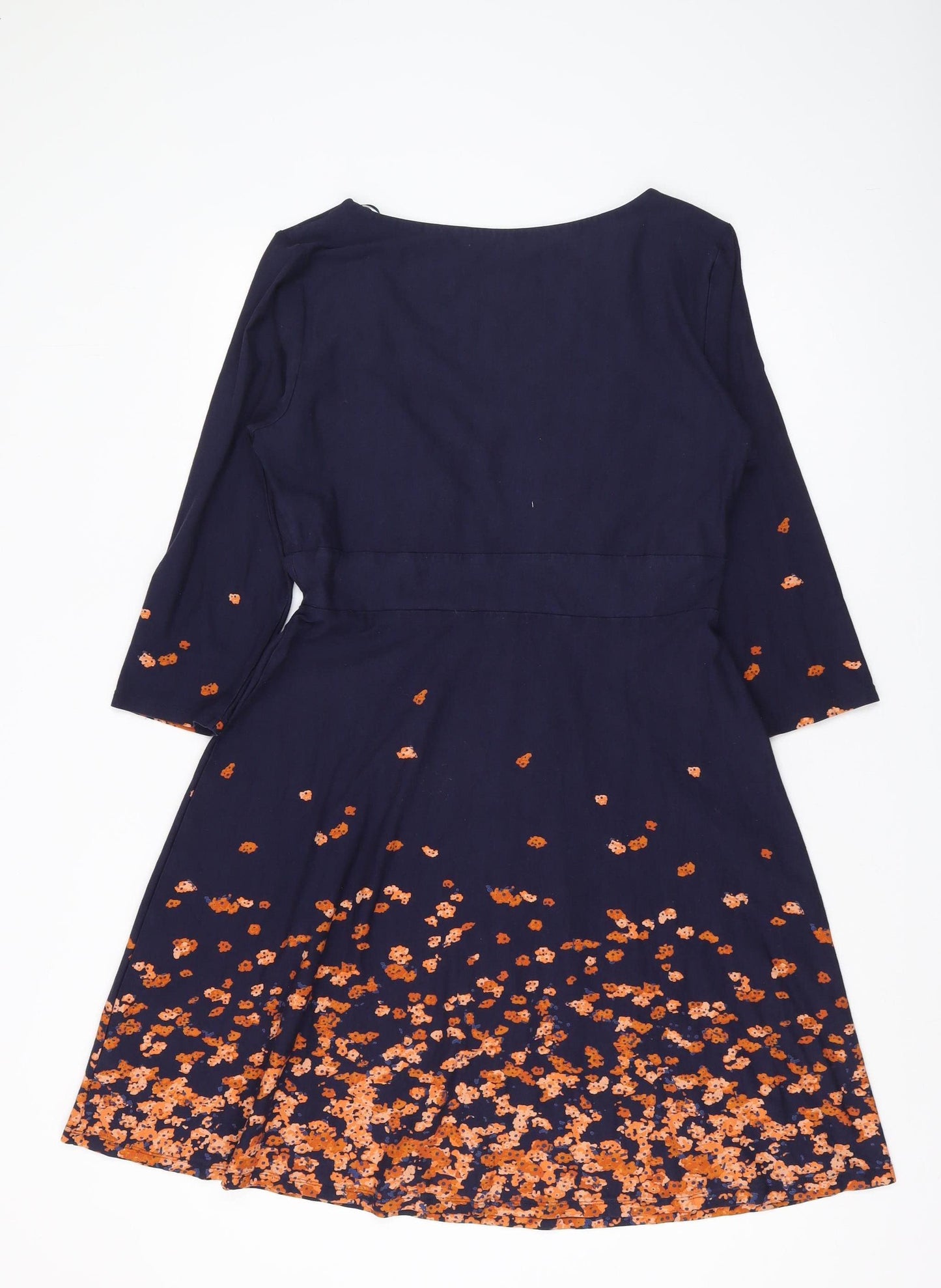 Pepperberry Women's Blue Floral Fit & Flare Dress Size 14