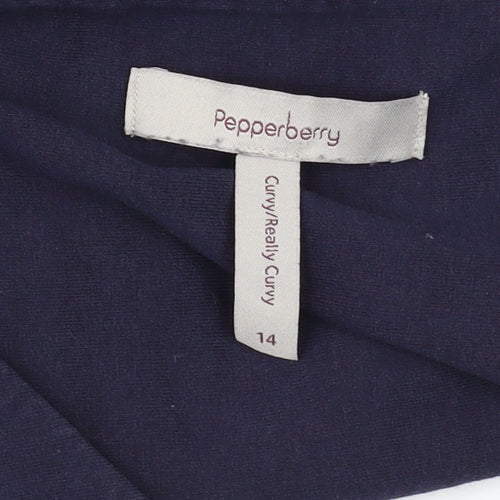 Pepperberry Women's Blue Floral Fit & Flare Dress Size 14