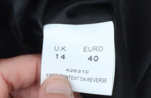 Eastex Women's Blue Floral A-Line Midi Dress - Size 14