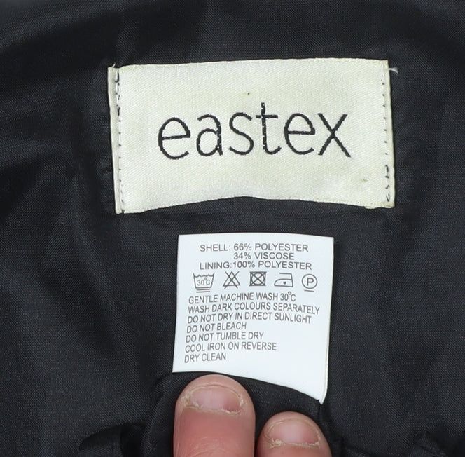 Eastex Women's Blue Floral A-Line Midi Dress - Size 14