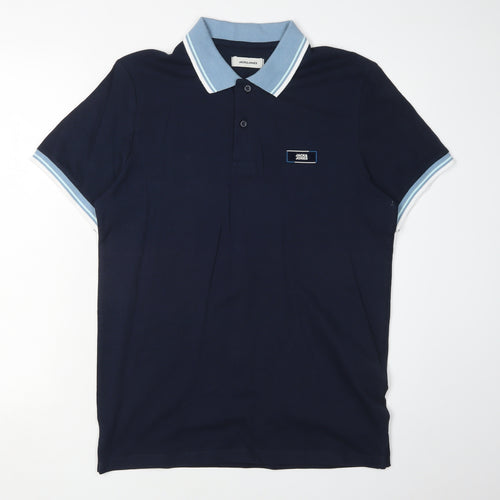 Jack & Jones Men's Blue Polo Shirt S